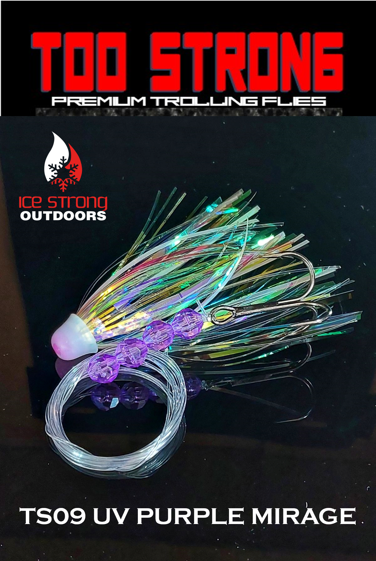 Too Strong Premium Trolling Flies - Fully Rigged