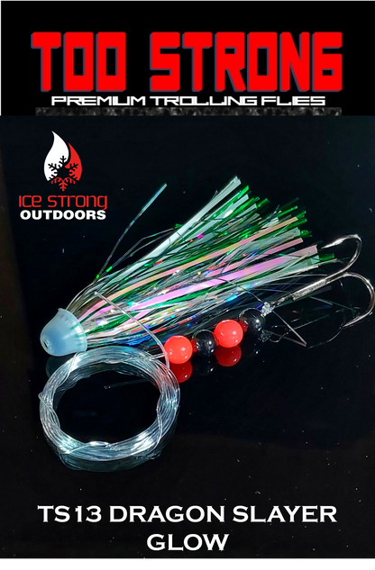 Too Strong Premium Trolling Flies - Fully Rigged