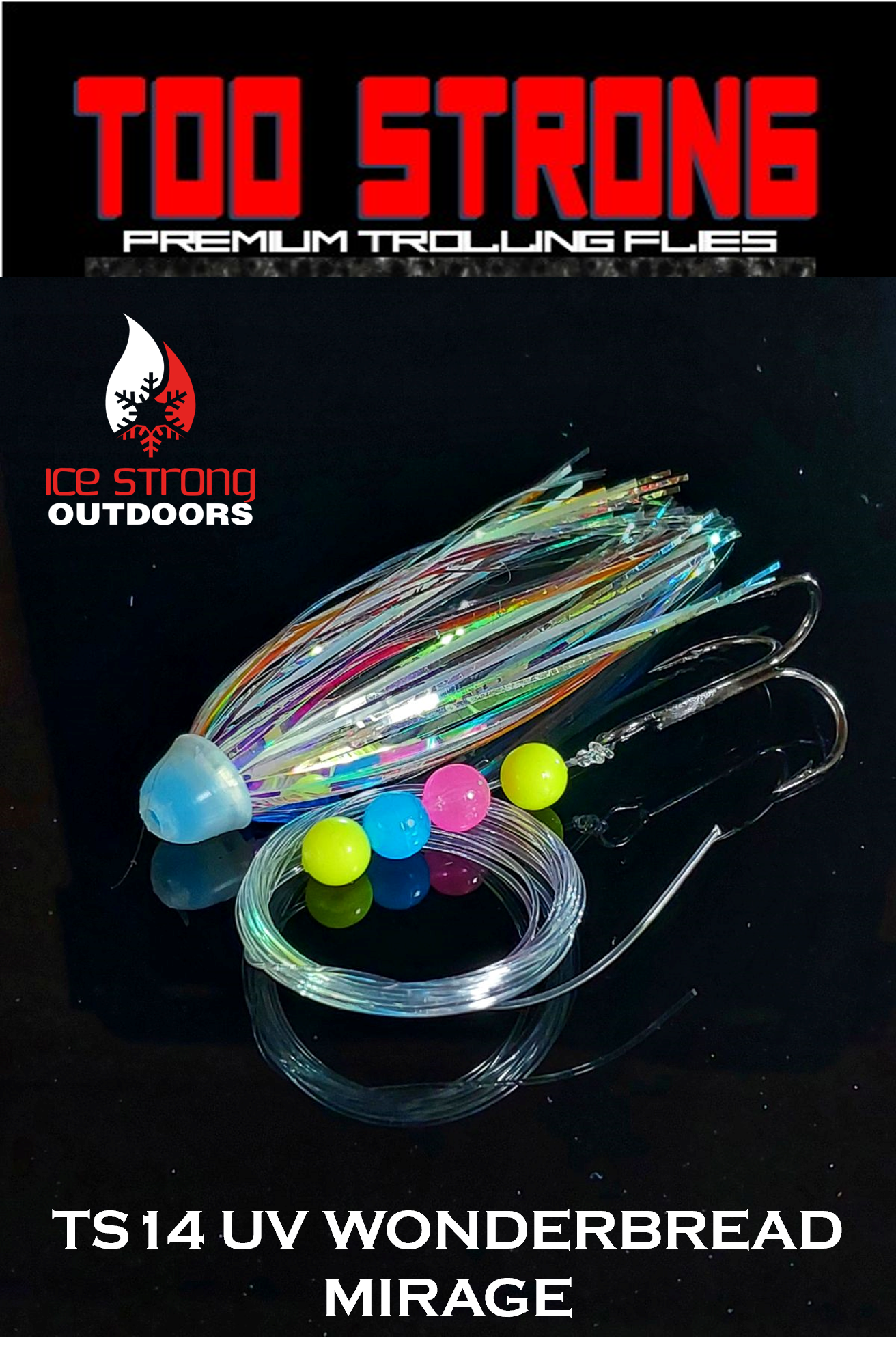 Too Strong Premium Trolling Flies - Fully Rigged