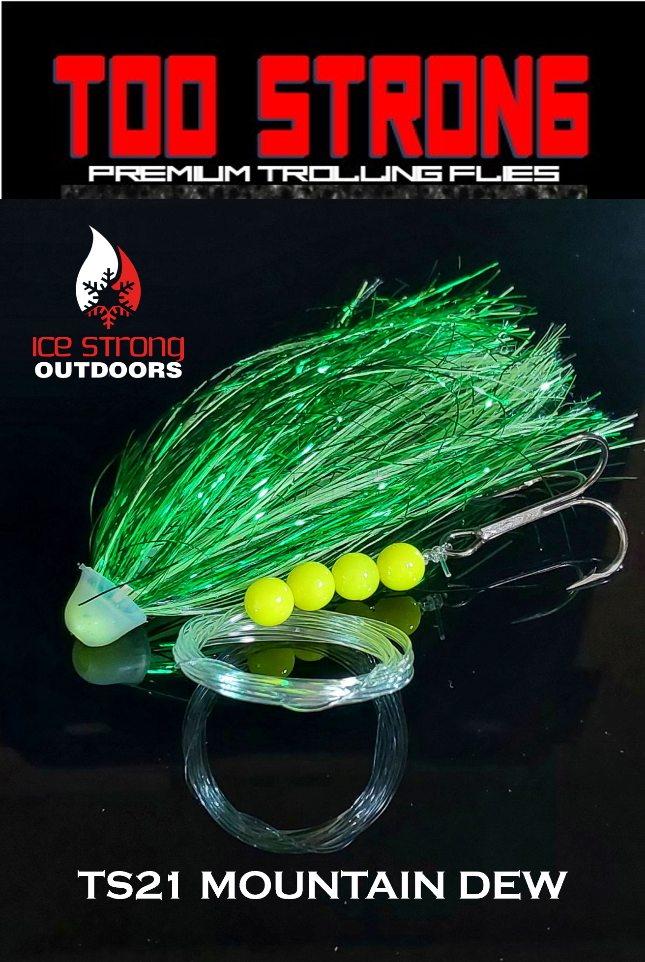 Too Strong Premium Trolling Flies - Fully Rigged