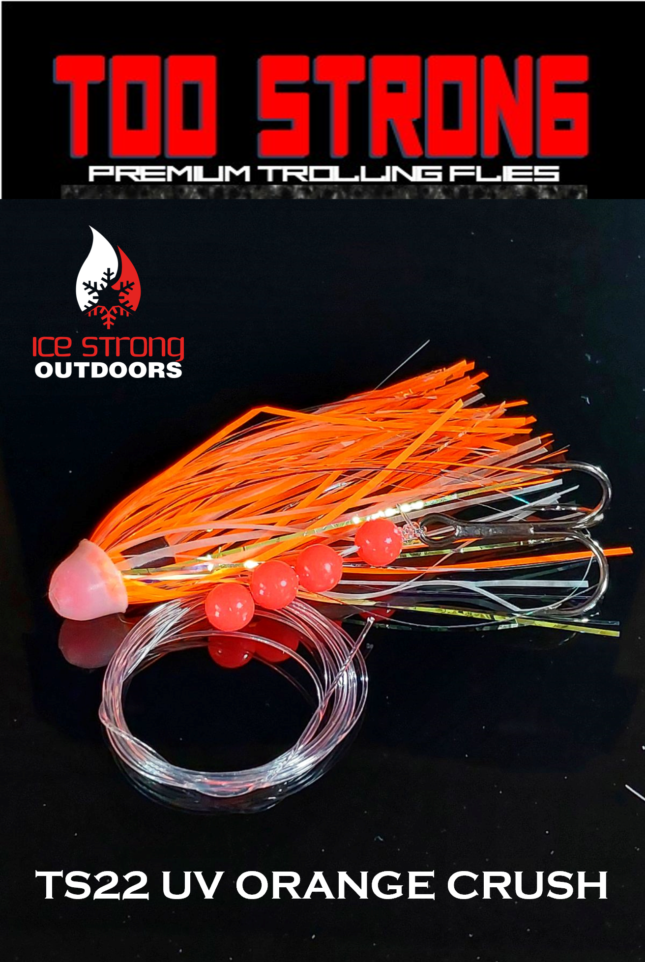 Too Strong Premium Trolling Flies - Fully Rigged