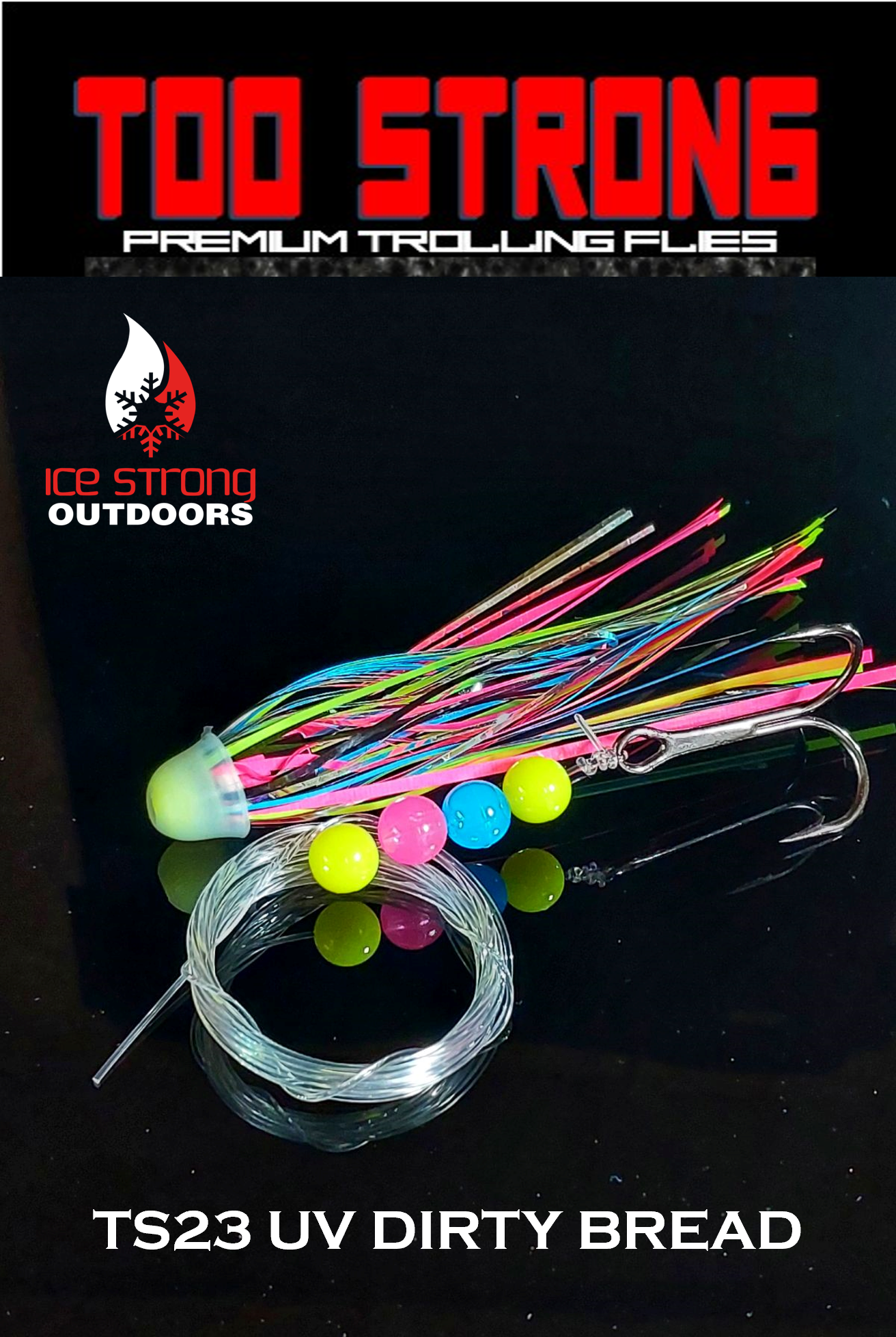 Too Strong Premium Trolling Flies - Fully Rigged