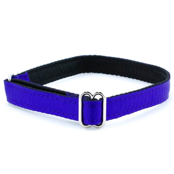 5/8″ Grosgrain Jingle Free Tag Dog Collar