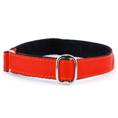 1″ Grosgrain Jingle Free Tag Dog Collar