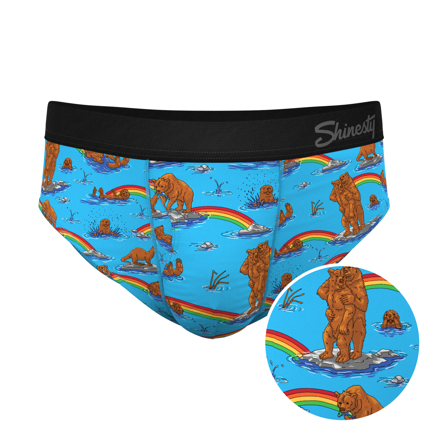 The Bear | Bear and Otter Rainbow Ball Hammock® Pouch Underwear Briefs