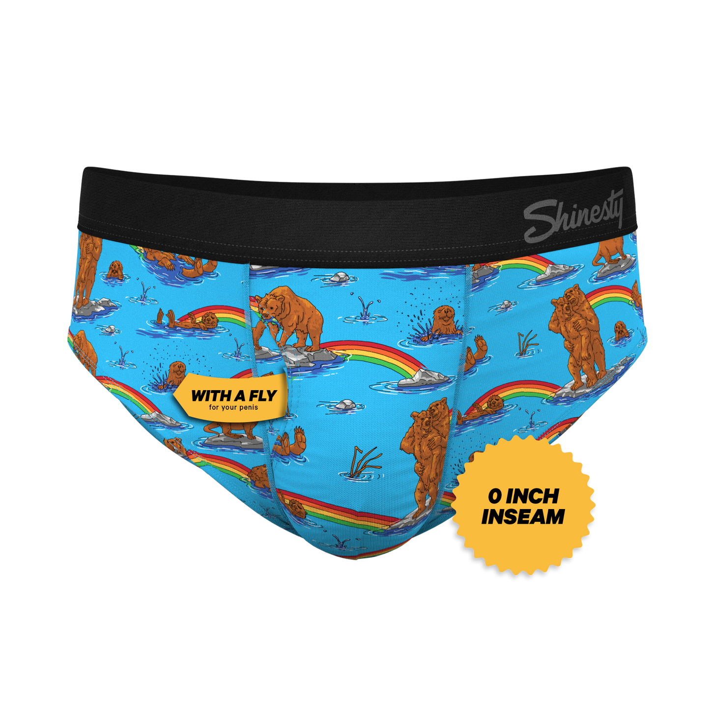 The Bear | Bear and Otter Rainbow Ball Hammock® Pouch Underwear Briefs