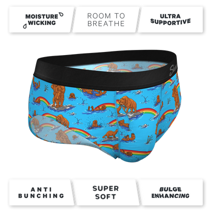 The Bear | Bear and Otter Rainbow Ball Hammock® Pouch Underwear Briefs