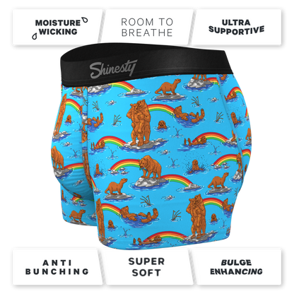 The Bear | Bear and Otter Rainbow Ball Hammock® Pouch Trunks Underwear