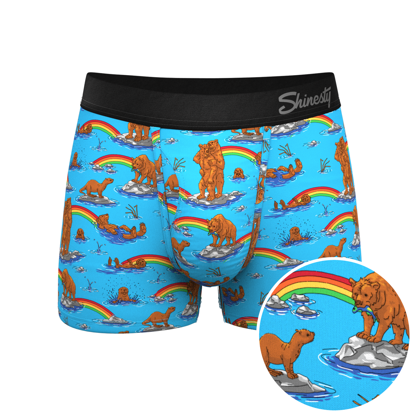 The Bear | Bear and Otter Rainbow Ball Hammock® Pouch Trunks Underwear