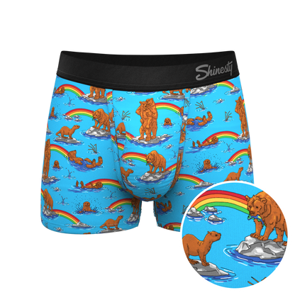 The Bear | Bear and Otter Rainbow Ball Hammock® Pouch Trunks Underwear