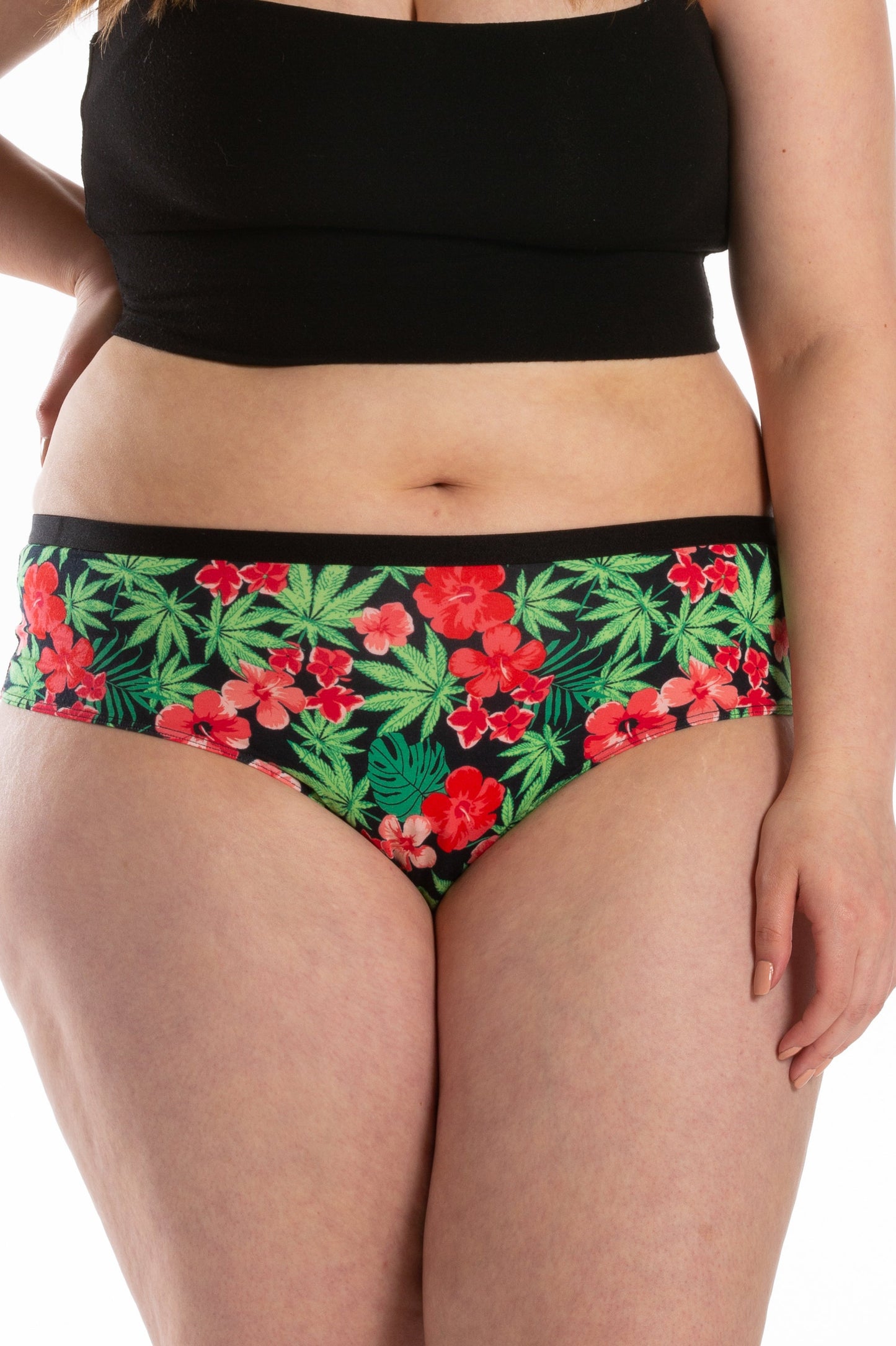 The Bongstera | Tropical Weed Cheeky Underwear