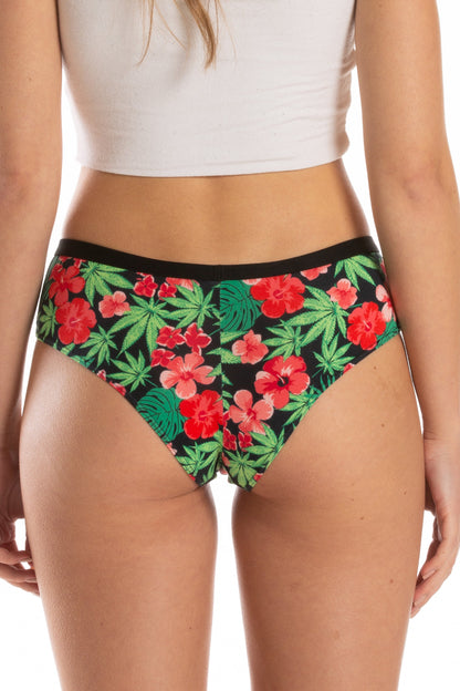 The Bongstera | Tropical Weed Cheeky Underwear