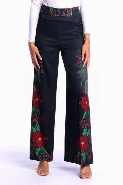 The Centerpiece | Poinsettia Women's Christmas Suit Pant