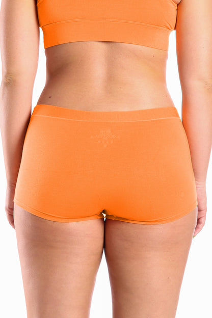 The Crossing Guard | Orange Modal Boyshort Underwear