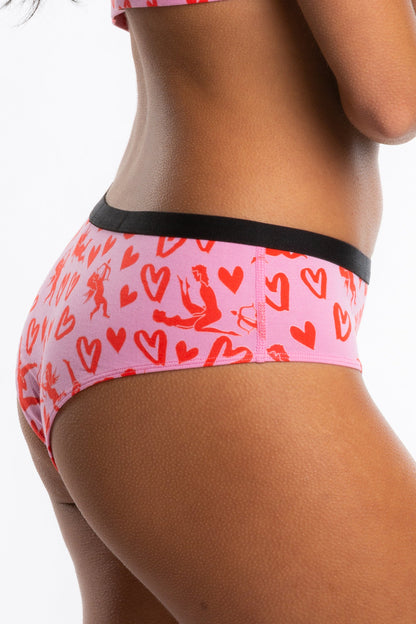 The Cupid Shuffle | Glow in the Dark Valentines Day Cheeky Underwear