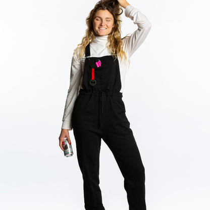 The Black Matter | Womens Black Pajamaralls® with Front Pocket