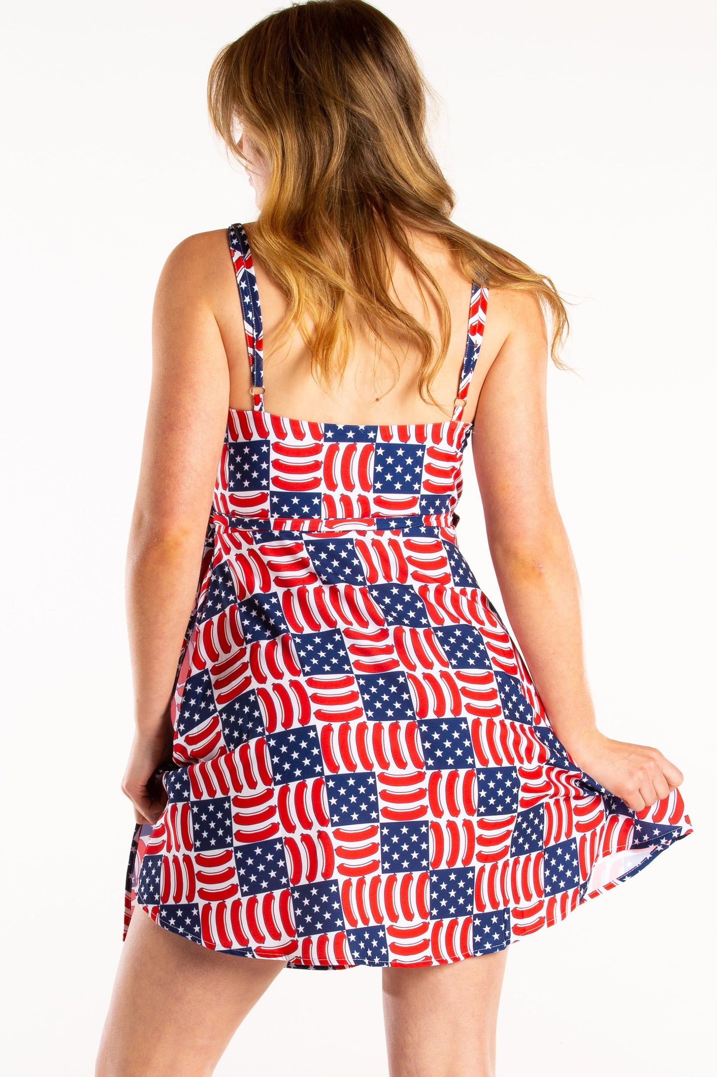 The Democracy Dog | USA Hotdog Strappy Dress