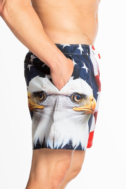 The Emblem | USA Eagle Ball Hammock® Pouch 5" Swim Trunks