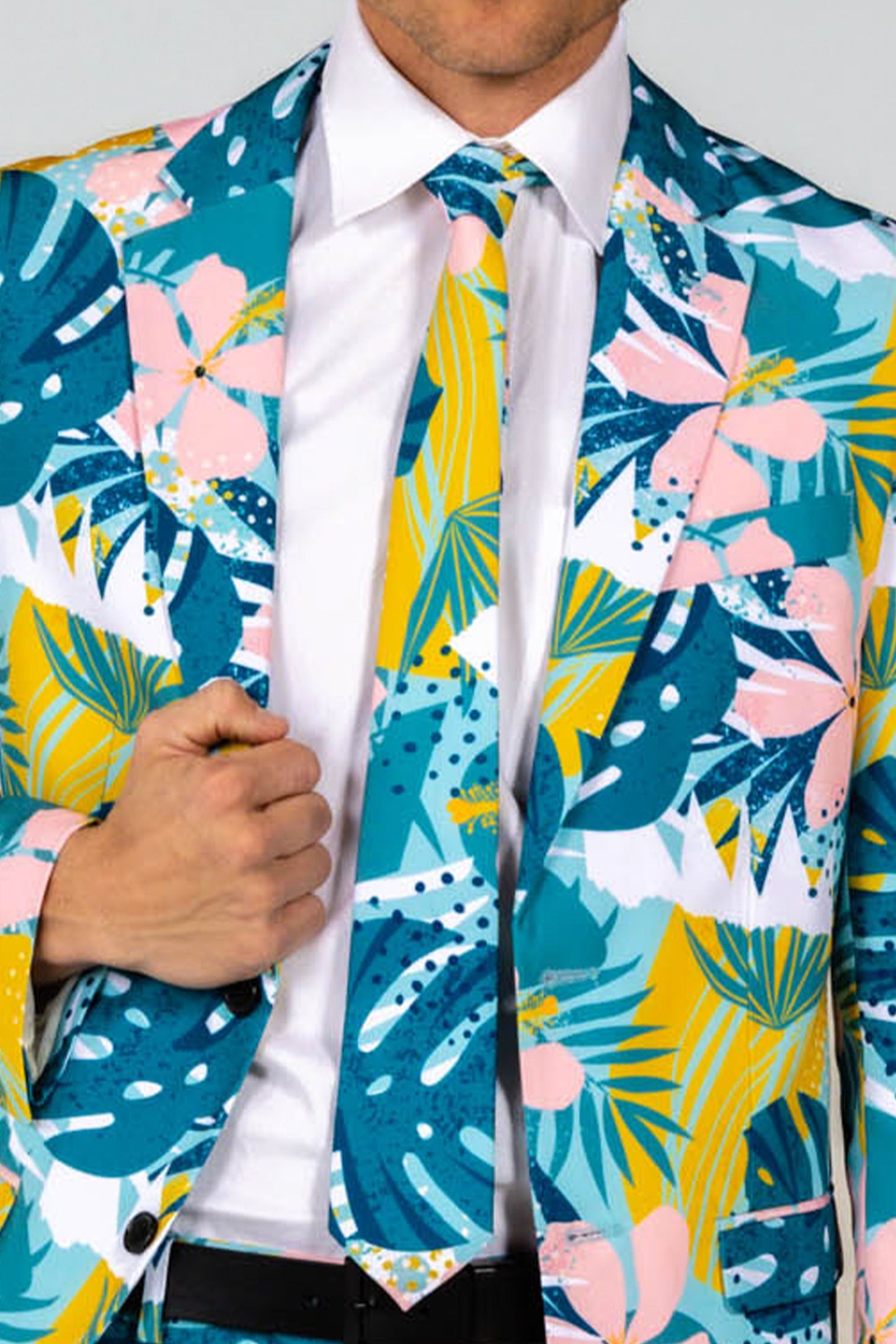 The Floral Fixation | Blue Tropical Tie