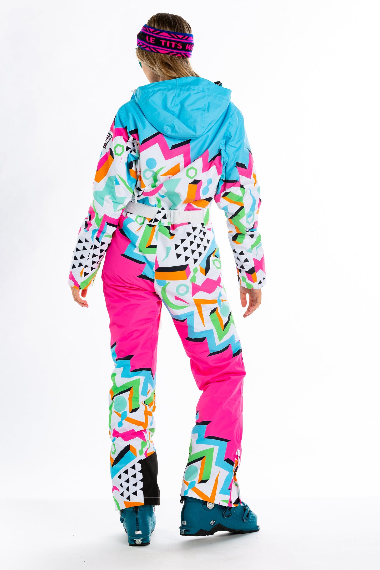 The Geodisiac | Retro Neon Women's One Piece Ski Suit