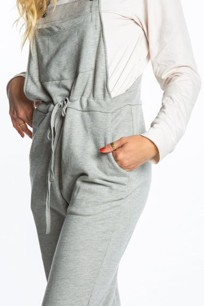 The Groutfit | Womens Grey Pajamaralls® with Front Pocket