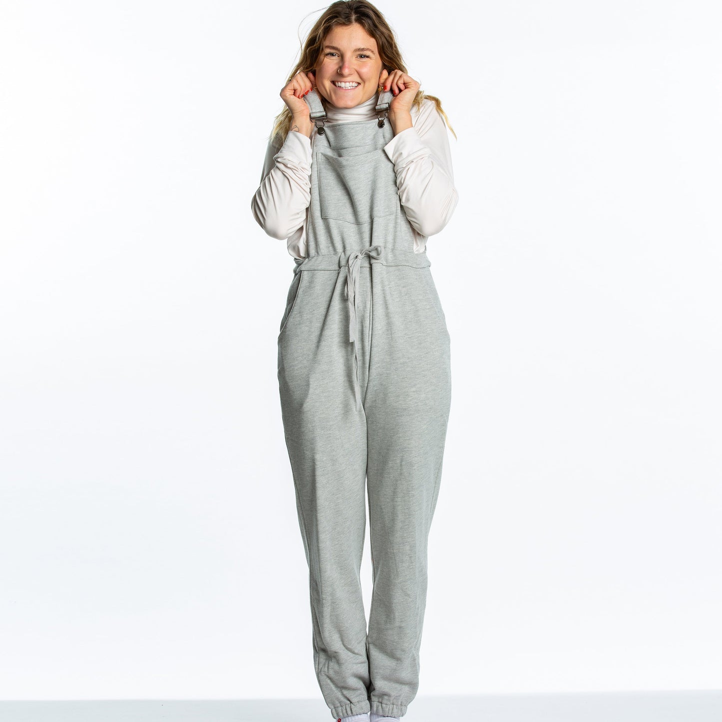 The Groutfit | Womens Grey Pajamaralls® with Front Pocket