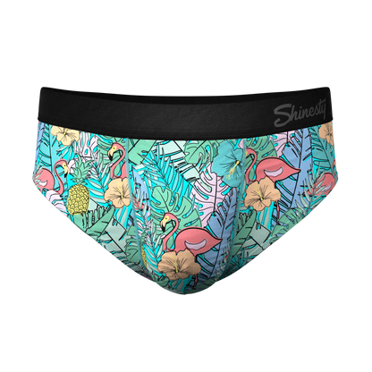 The Hot Tropic | Tropical Flamingo Ball Hammock® Underwear Briefs