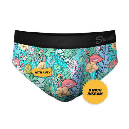 The Hot Tropic | Tropical Flamingo Ball Hammock® Underwear Briefs