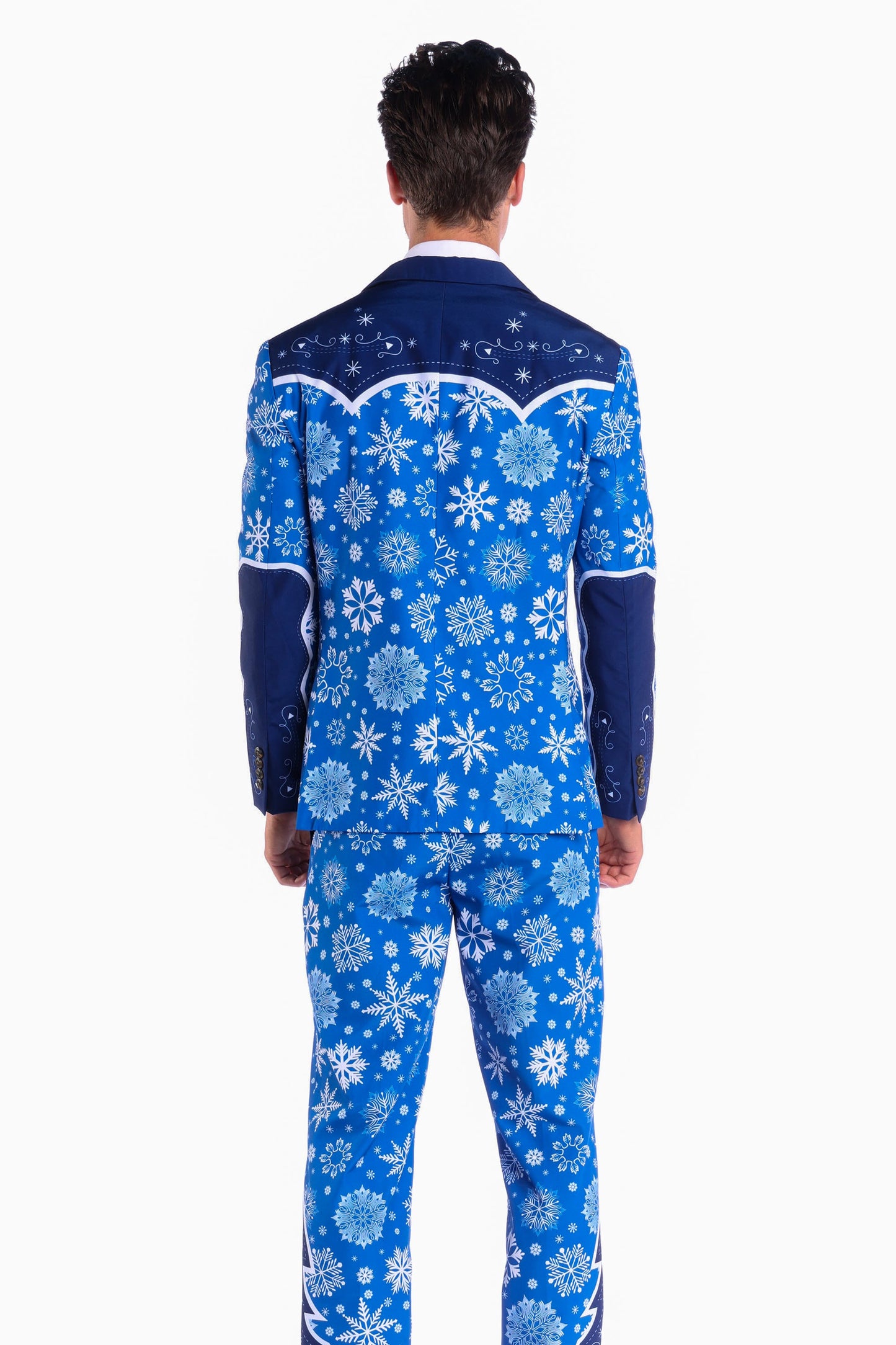 The Ice Never Melts | Blue Snowflake Christmas Suit