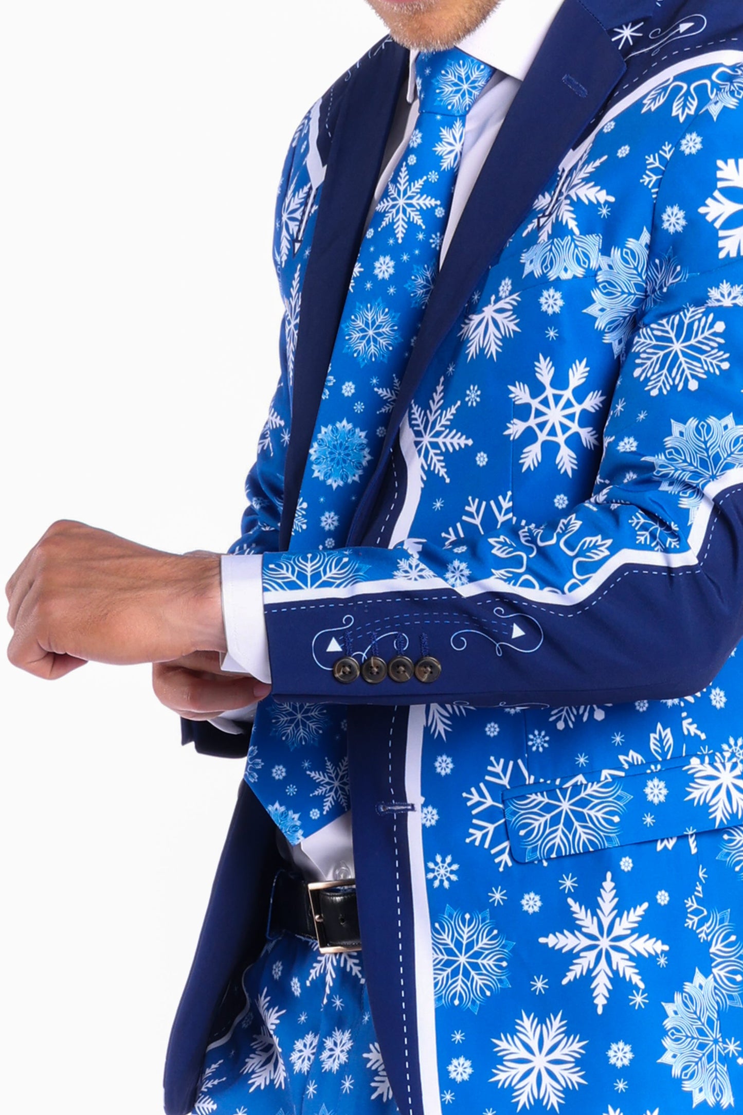 The Ice Never Melts | Blue Snowflake Christmas Suit