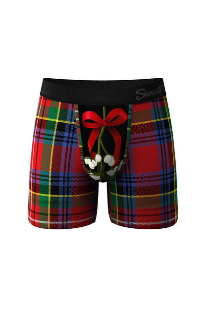 The Kiss Me There | Mistletoe Ball Hammock Boxer® And Cheeky Matching Couples Underwear Pack