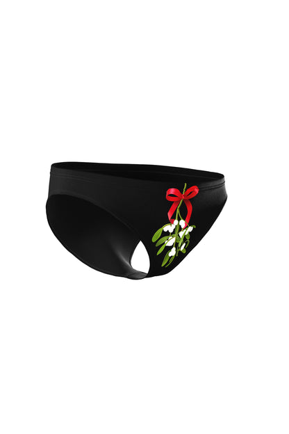 The Kiss Me There | Mistletoe Ball Hammock Boxer® And Bikini Matching Couples Underwear Pack