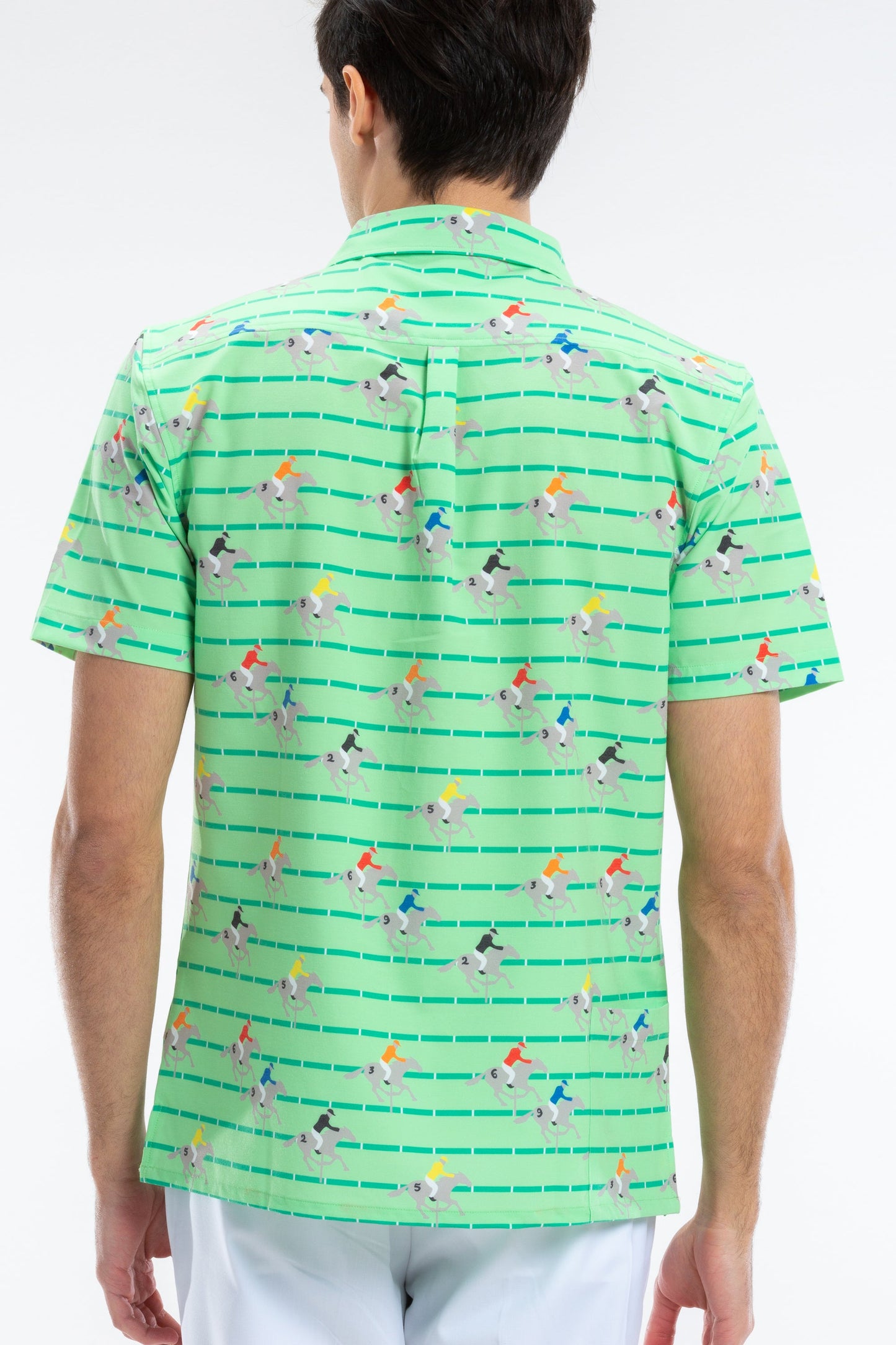 The Louisville | Derby Horse Racing Stripe Hawaiian Shirt