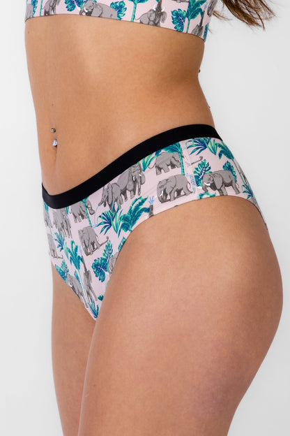 The Maximus | Tropical Elephants Cheeky Underwear