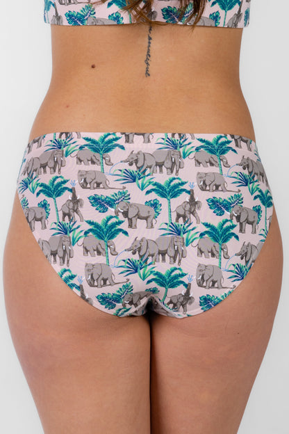 The Maximus | Tropical Elephants Modal Bikini Underwear