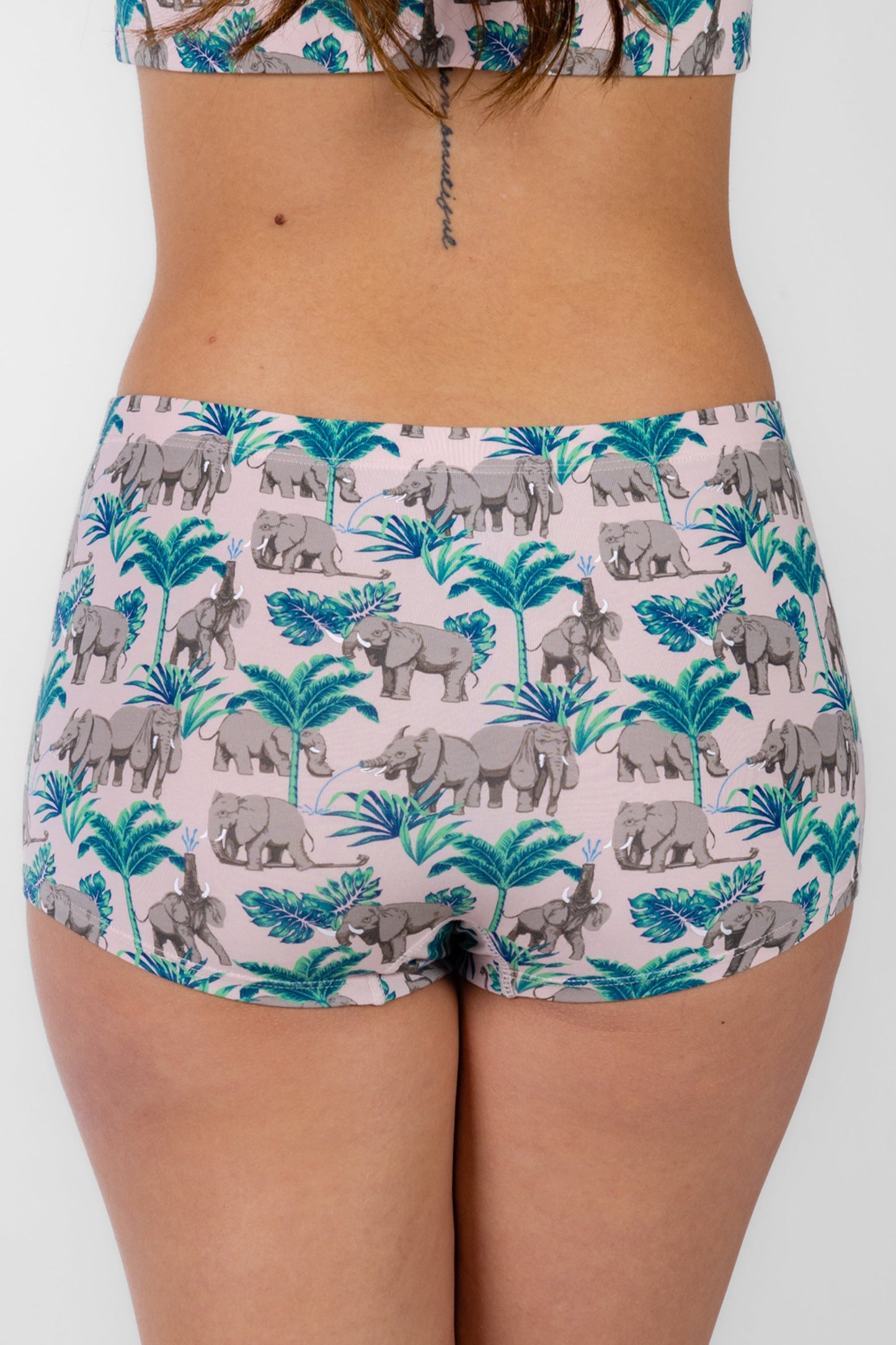 The Maximus | Tropical Elephants Modal Boyshort Underwear