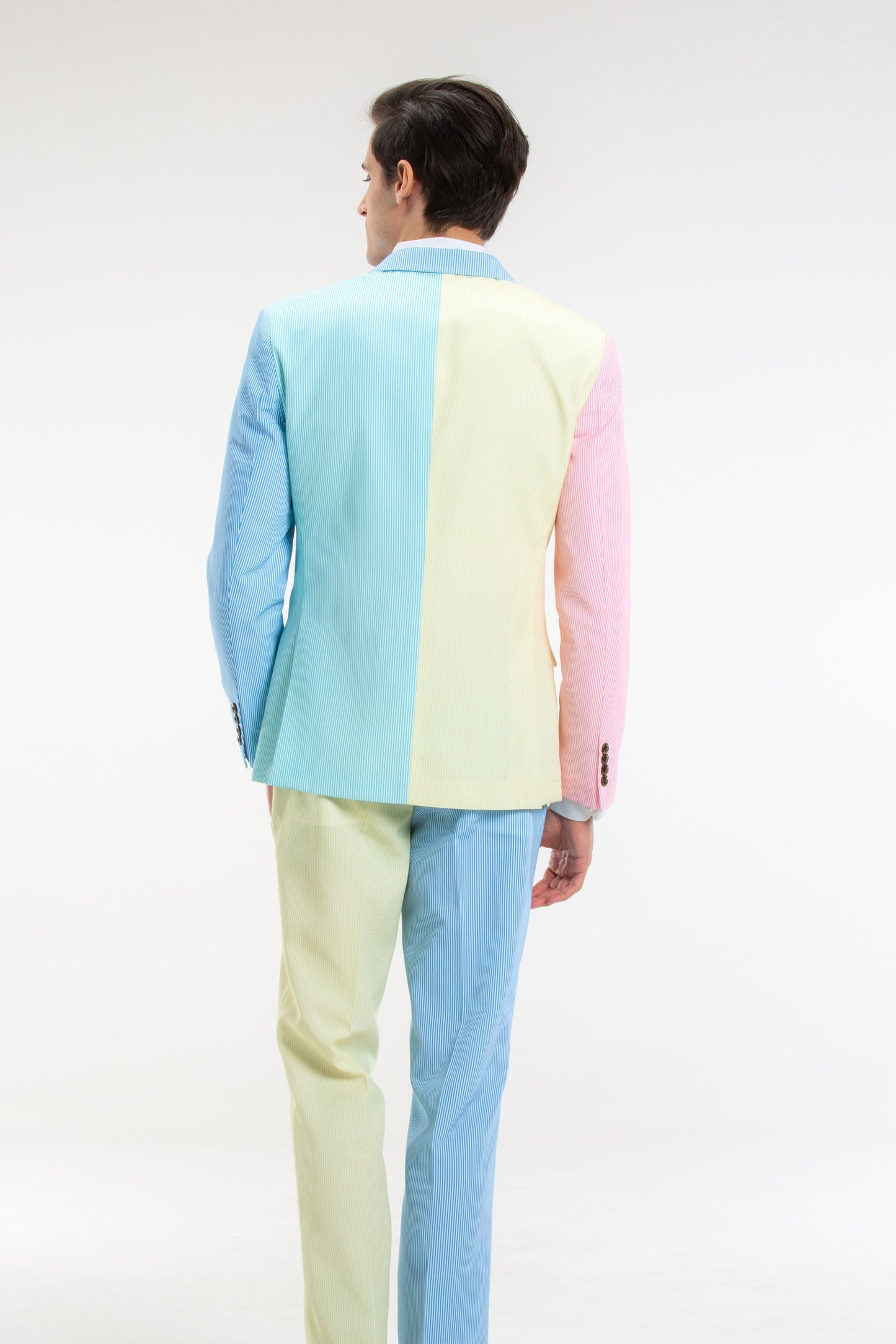 The Millionaires Row | Derby Color Block Stripe Suit