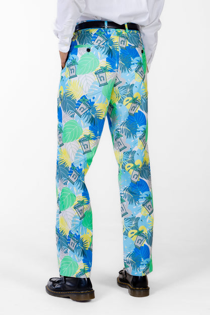 The Minty Fresh | Tropical Derby  Suit Pants