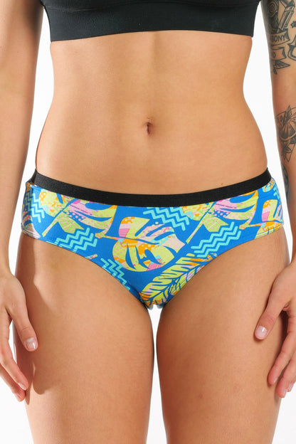 The Oahu Rendezvous | Tropical Leaves Modal Cheeky Underwear