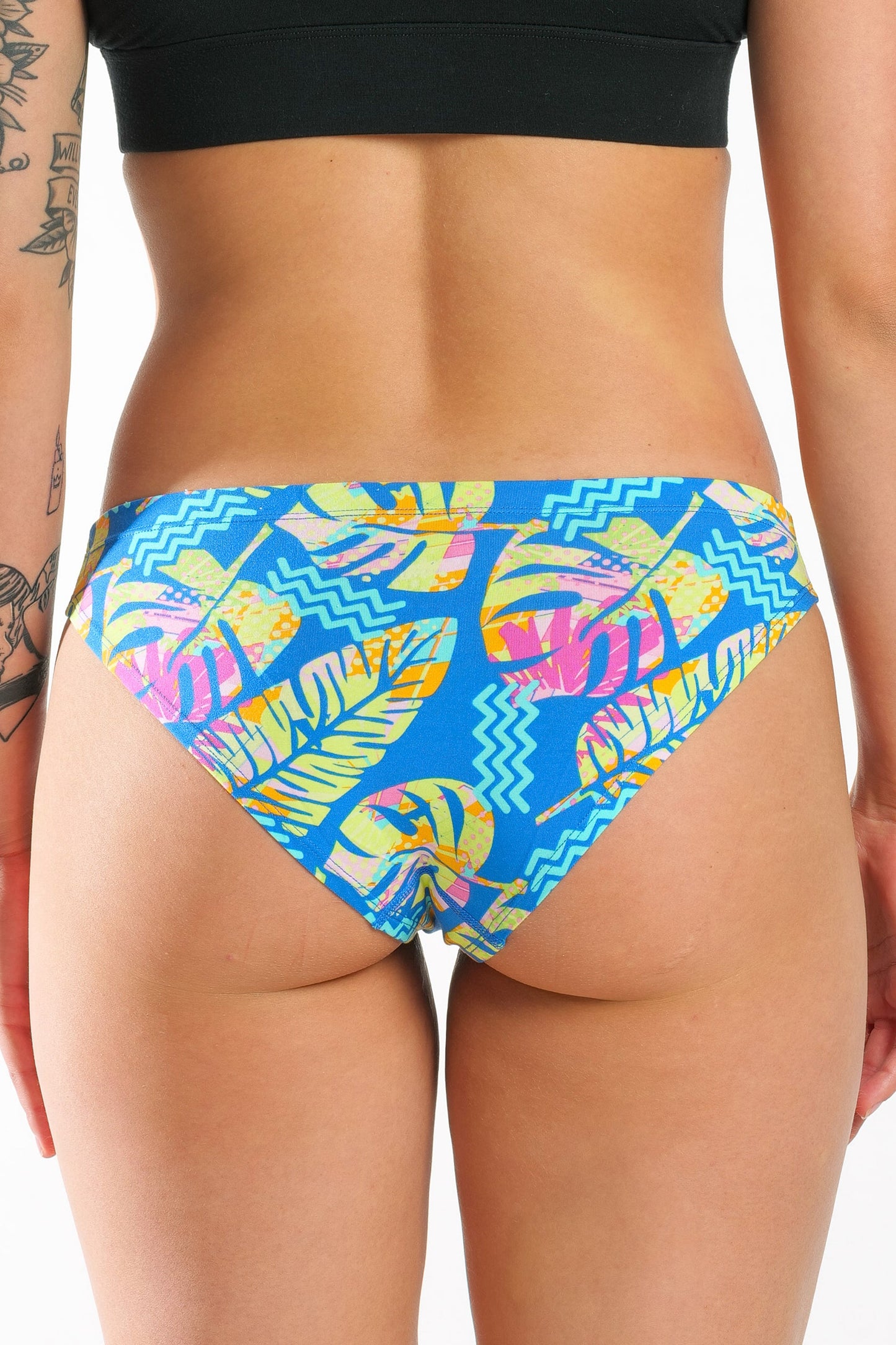 The Oahu Rendezvous | Tropical Leaves Modal Bikini Underwear