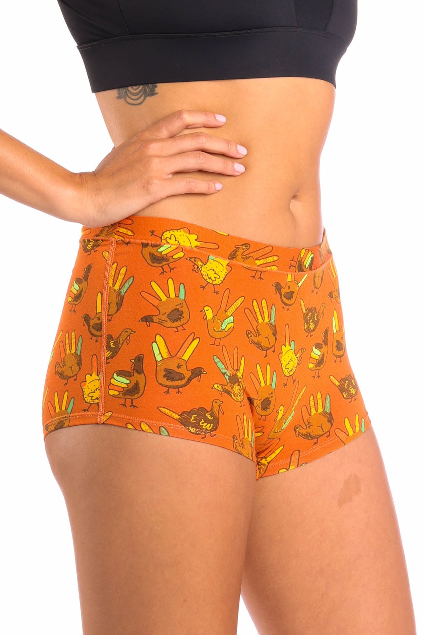 The Party Fowl | Thanksgiving Turkey Modal Boyshort Underwear