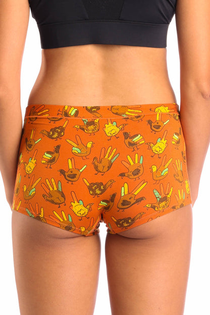 The Party Fowl | Thanksgiving Turkey Modal Boyshort Underwear