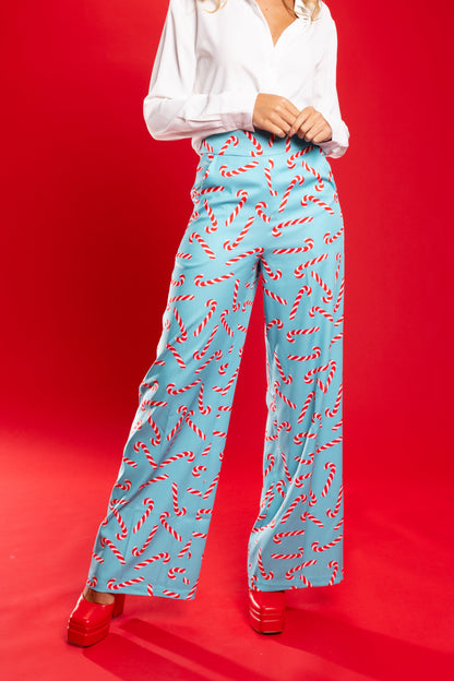 The Peppermint Pimp Canes | Candy Cane Women's Suit Pants