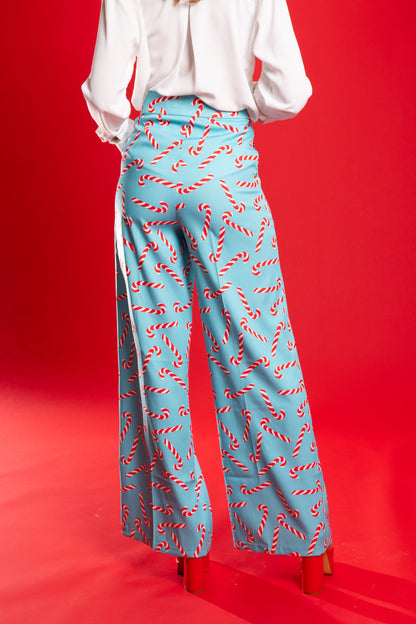 The Peppermint Pimp Canes | Candy Cane Women's Suit Pants