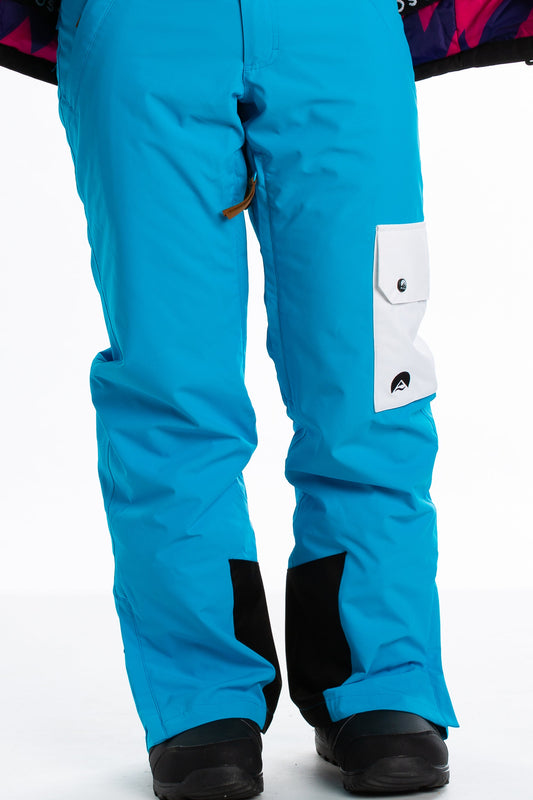 The Pond Skimmer | Bright Blue Retro Ski Pants