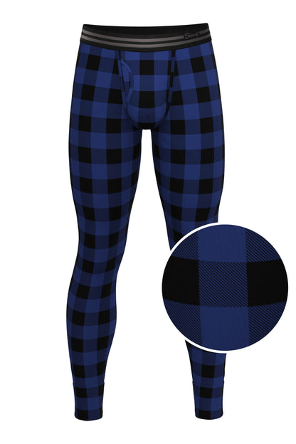 The Precious Plums | Blue Plaid Ball Hammock® Long Johns