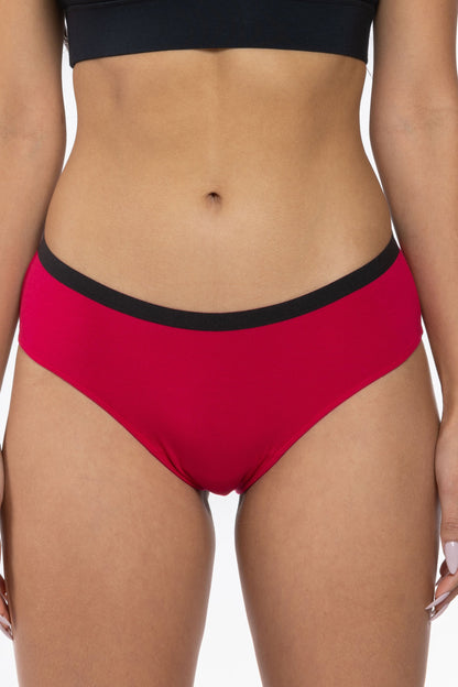 The Red Velvet | Dark Red Cheeky Underwear