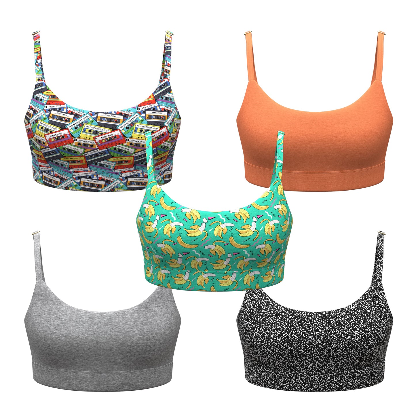 The School Bus | Back To School Bralette 5 Pack