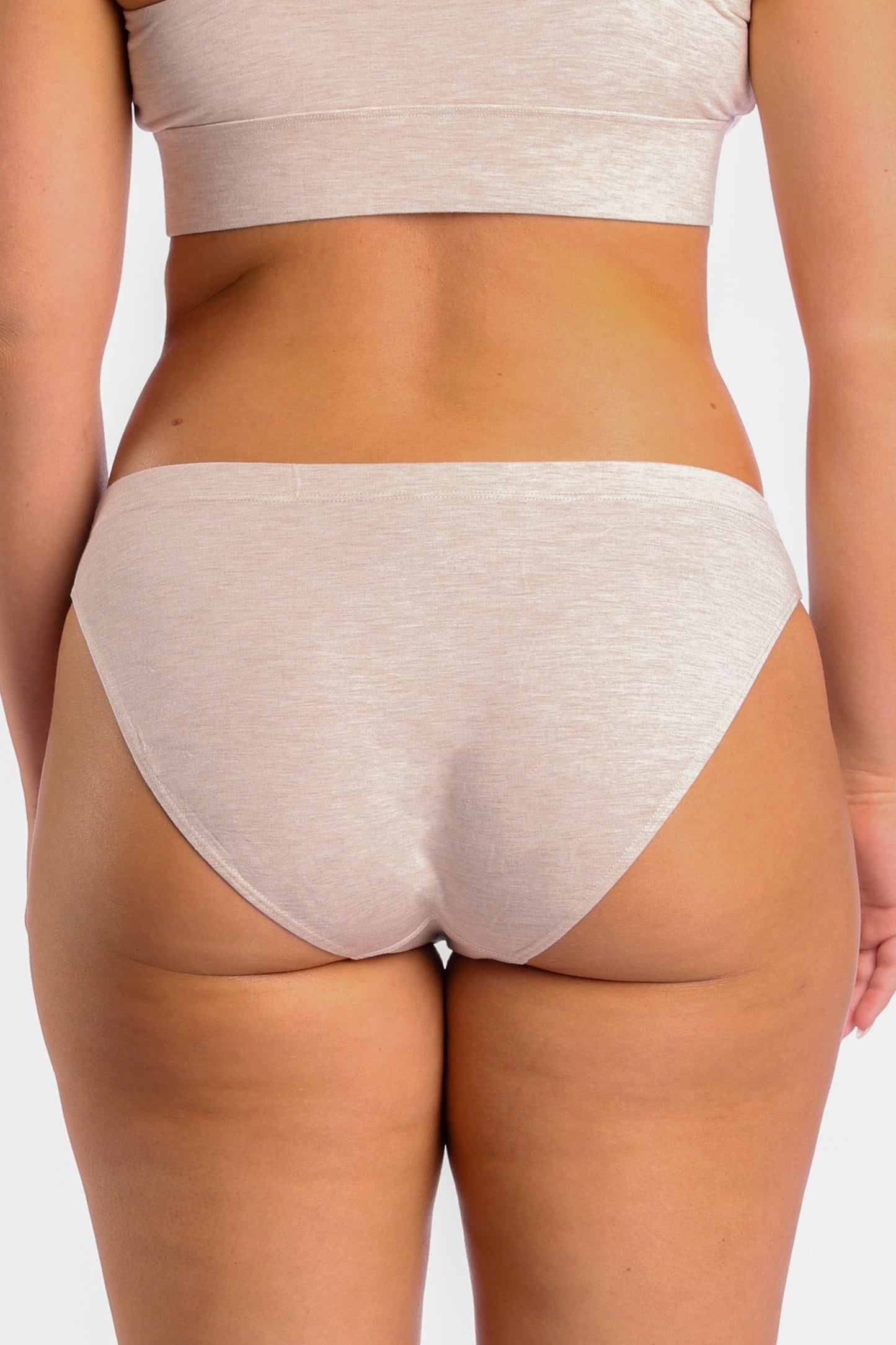 The Silver Fox | Oatmeal Heather Modal Bikini Underwear