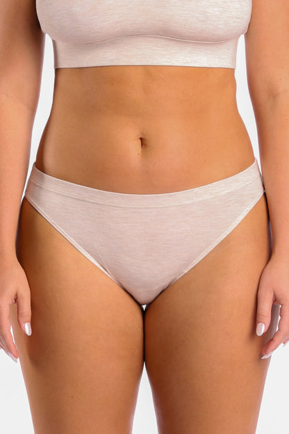 The Silver Fox | Oatmeal Heather Modal Bikini Underwear